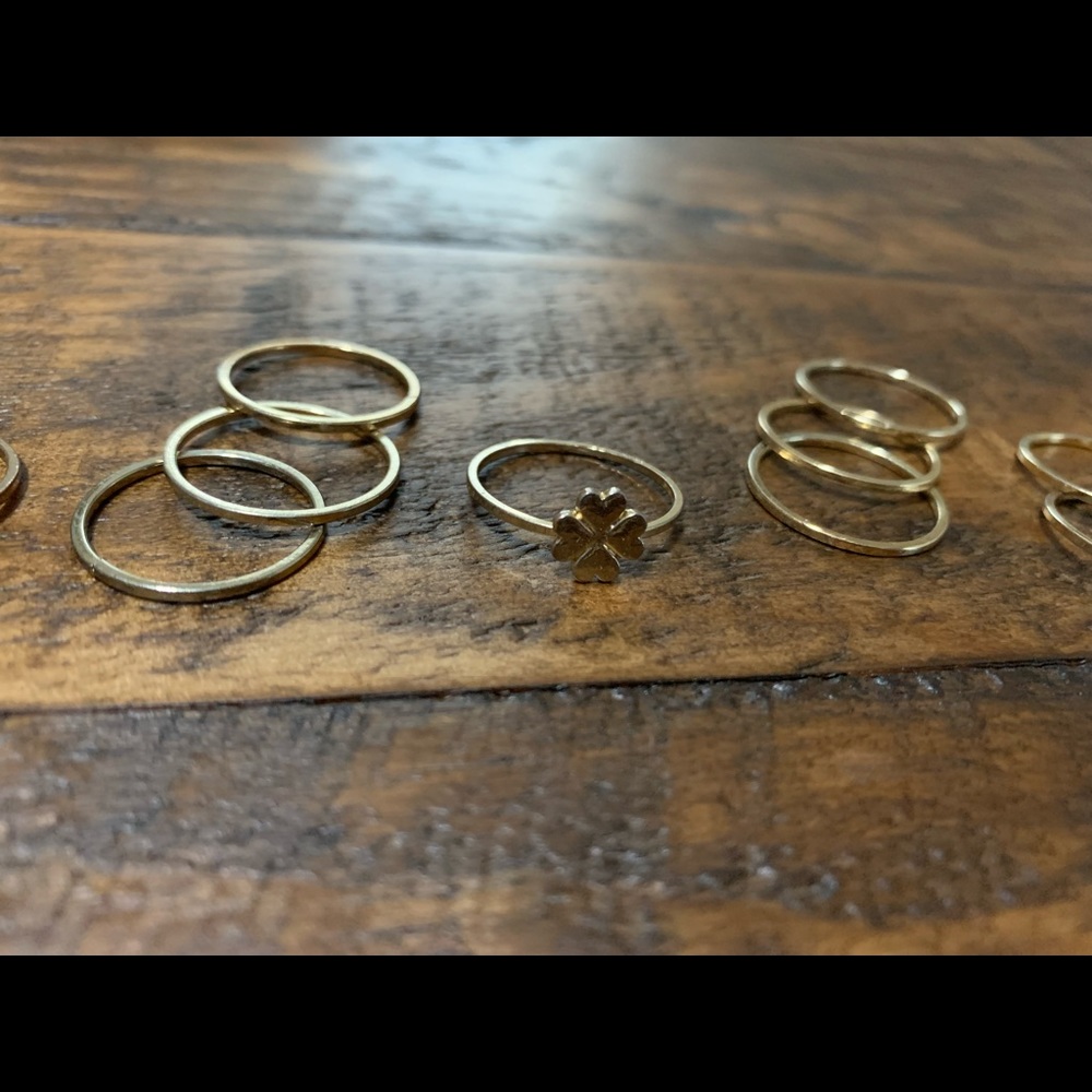 Gold ring set - Picture 3 of 6